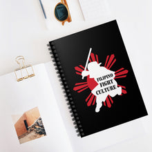 Load image into Gallery viewer, Filipino Fight Culture - Spiral Notebook
