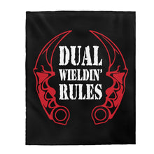 Load image into Gallery viewer, Dual Wieldin' Rules 2 - Plush Blanket