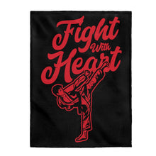 Load image into Gallery viewer, Fight With Heart - Plush Blanket