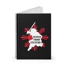 Load image into Gallery viewer, Filipino Fight Culture - Spiral Notebook