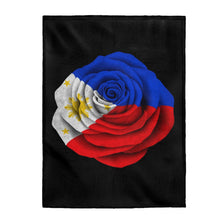 Load image into Gallery viewer, Filipino Rose - Plush Blanket