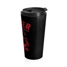Load image into Gallery viewer, MMA Fighter: Technique Over Strength - Stainless Steel Travel Mug