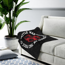 Load image into Gallery viewer, Warriors Are Forged In The Fires Of Battle - Plush Blanket