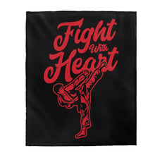 Load image into Gallery viewer, Fight With Heart - Plush Blanket
