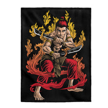 Load image into Gallery viewer, Dual Wielding Warrior - Plush Blanket