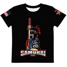 Load image into Gallery viewer, Samurai Girl - Girls Crew Neck T-Shirt