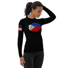Load image into Gallery viewer, Filipino Rose - Women's Rashguard