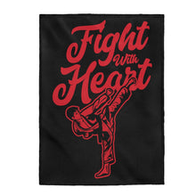 Load image into Gallery viewer, Fight With Heart - Plush Blanket