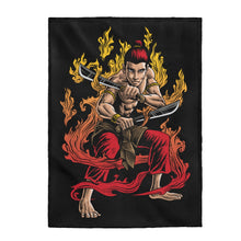 Load image into Gallery viewer, Dual Wielding Warrior - Plush Blanket