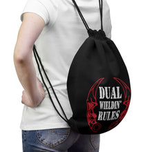Load image into Gallery viewer, Dual Wieldin' Rules 2 - Drawstring Bag