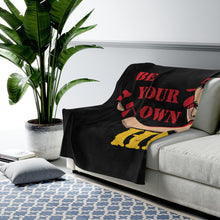 Load image into Gallery viewer, Be Your Own Hero Woman Warrior - Plush Blanket