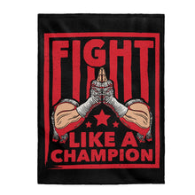 Load image into Gallery viewer, Fight Like A Champion - Plush Blanket