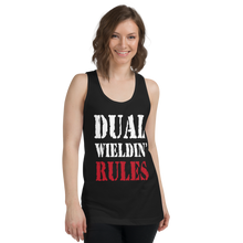 Load image into Gallery viewer, Dual Wieldin' Rules 3 - Unisex Tanktop