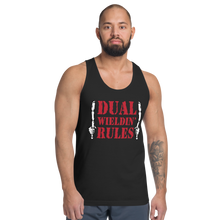 Load image into Gallery viewer, Dual Wieldin' Rules 4 - Unisex Tanktop
