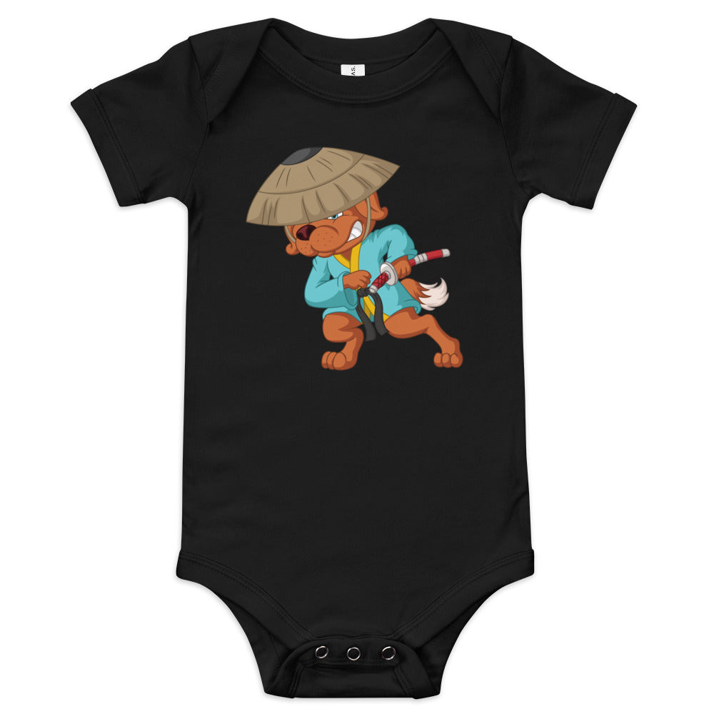 Baby Samurai Dog - Baby Bodysuit
