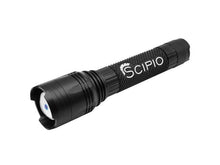 Load image into Gallery viewer, Scipio Tactical LED Flashlight 1903021R - 2000 Lumens 3-Mode Light Beam - Black
