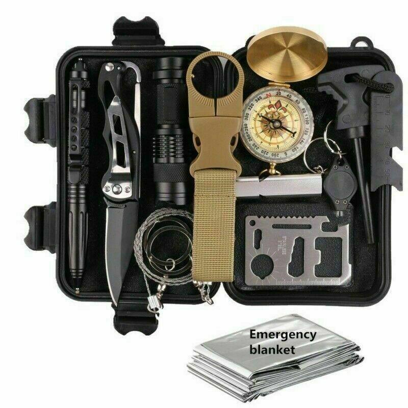 14-In-1 Outdoor Emergency Survival Gear Kit