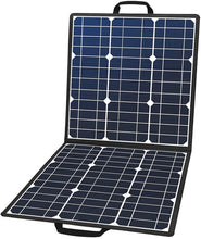 Load image into Gallery viewer, 50w 18v Portable Solar Panel, Flashfish Foldable Solar Charger With 5v Usb 18v Dc Output Compatible With Portable Generator, Smartphones, Tablets And More
