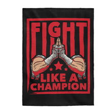 Load image into Gallery viewer, Fight Like A Champion - Plush Blanket
