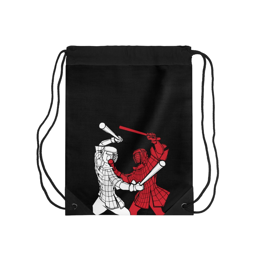 Dual Wielding Warriors - Drawstring Bag