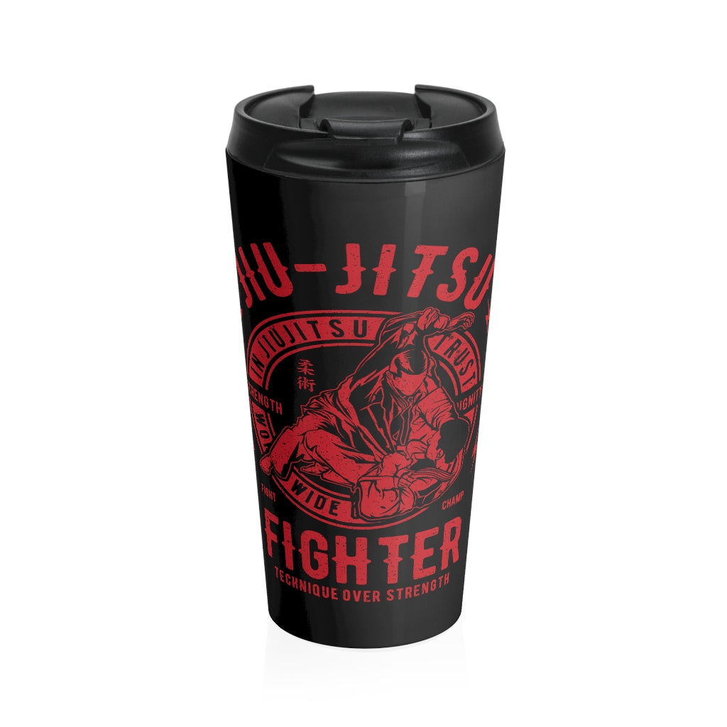 Jiu Jitsu Fighter - Stainless Steel Travel Mug