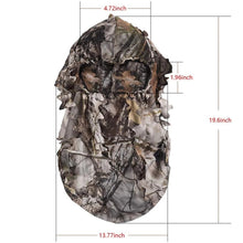 Load image into Gallery viewer, Kylebooker Ghillie Face Mask 3d Leafy Ghillie Camouflage Full Cover Headwear Hunting Accessories
