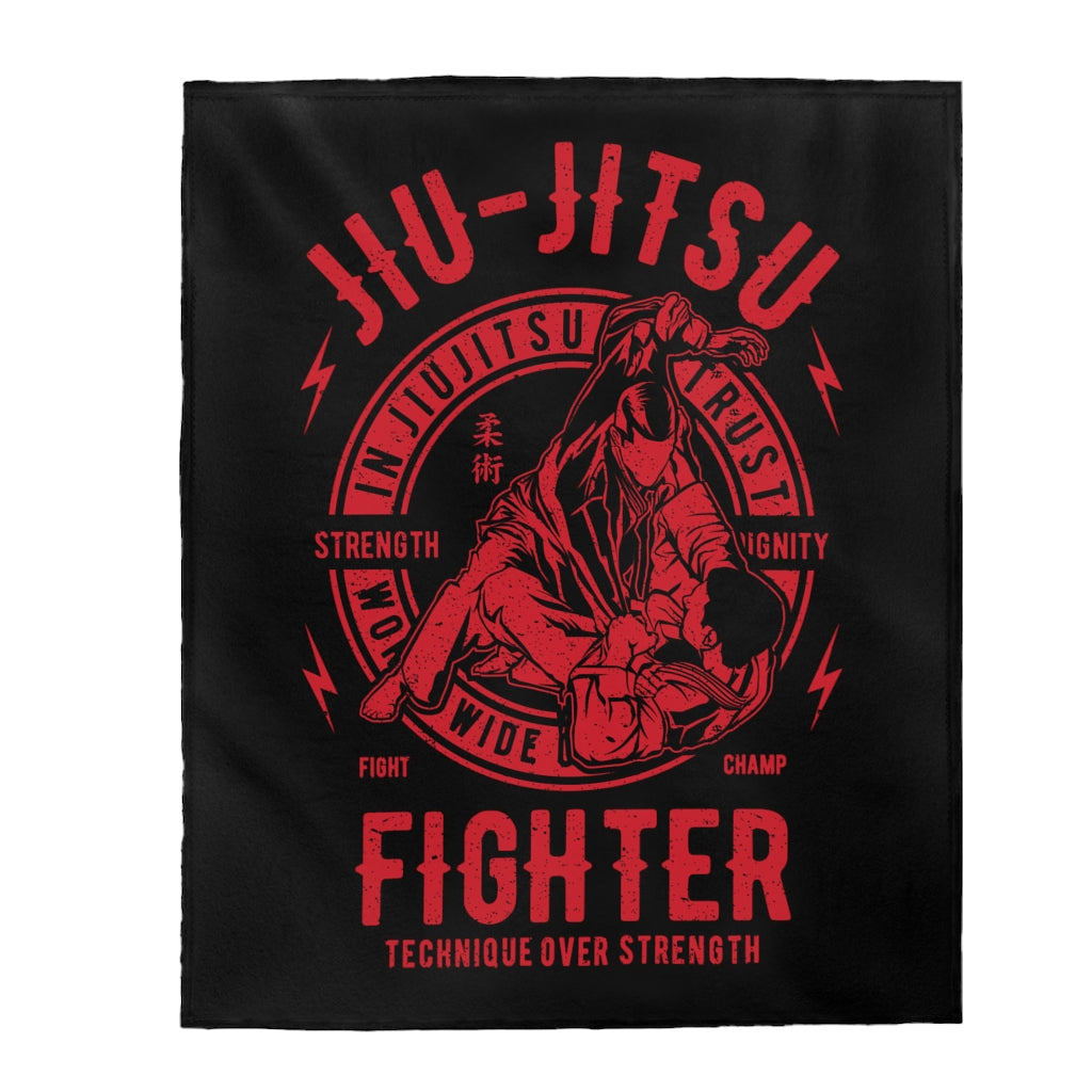 Jiu Jitsu Fighter - Plush Blanket