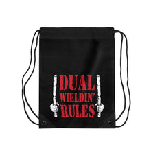 Load image into Gallery viewer, Dual Wieldin&#39; Rules 2 - Drawstring Bag
