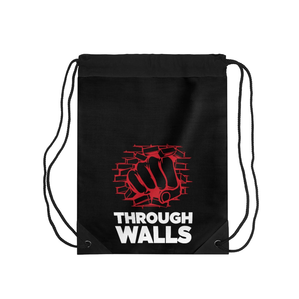 Break Through Walls And Rise Above Plateaus - Drawstring Bag
