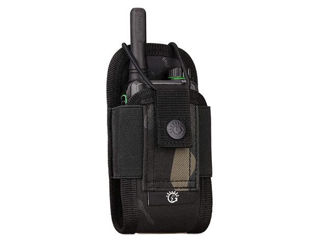 Nylon Radio Holster, Universal Radio Case Lightweight Military Interphone Storage Bag Pouch for Molle System Walkie Talkies Holster Accessories