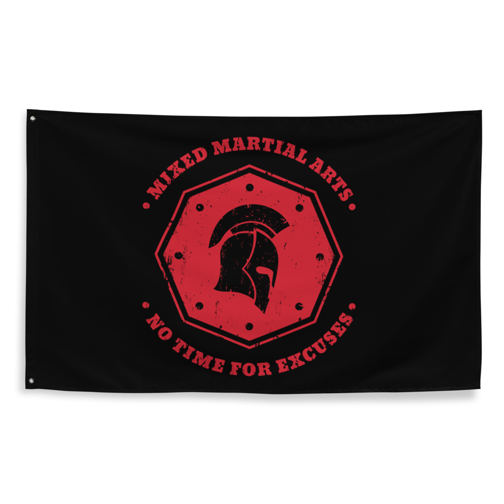 MMA No Time For Excuses - Rally Flag