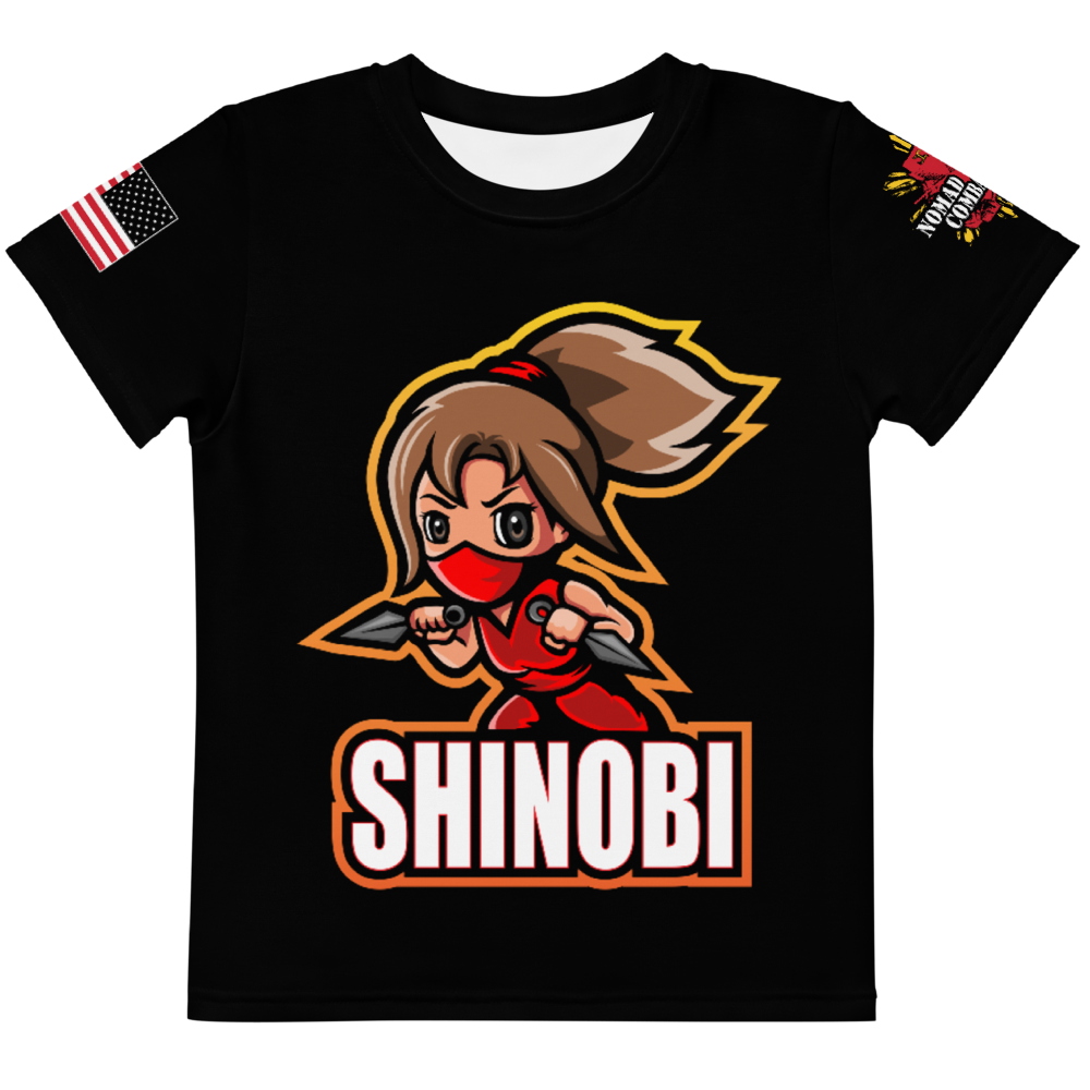 Shinobi Ninja Girl - Girls Crew Neck T-Shirt