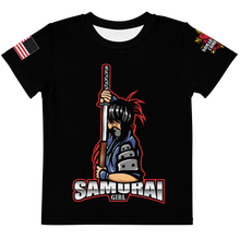 Load image into Gallery viewer, Samurai Girl - Girls Crew Neck T-Shirt
