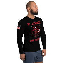 Load image into Gallery viewer, Be Stronger Than Yesterday - Men&#39;s Rashguard
