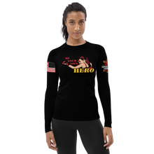 Load image into Gallery viewer, Be Your Own Hero - Women&#39;s Rashguard
