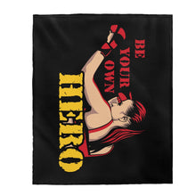 Load image into Gallery viewer, Be Your Own Hero Woman Warrior - Plush Blanket
