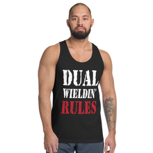Load image into Gallery viewer, Dual Wieldin&#39; Rules 3 - Unisex Tanktop
