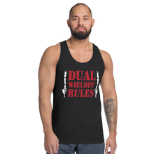 Load image into Gallery viewer, Dual Wieldin&#39; Rules 4 - Unisex Tanktop
