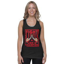 Load image into Gallery viewer, Fight Like A Champion - Unisex Tanktop
